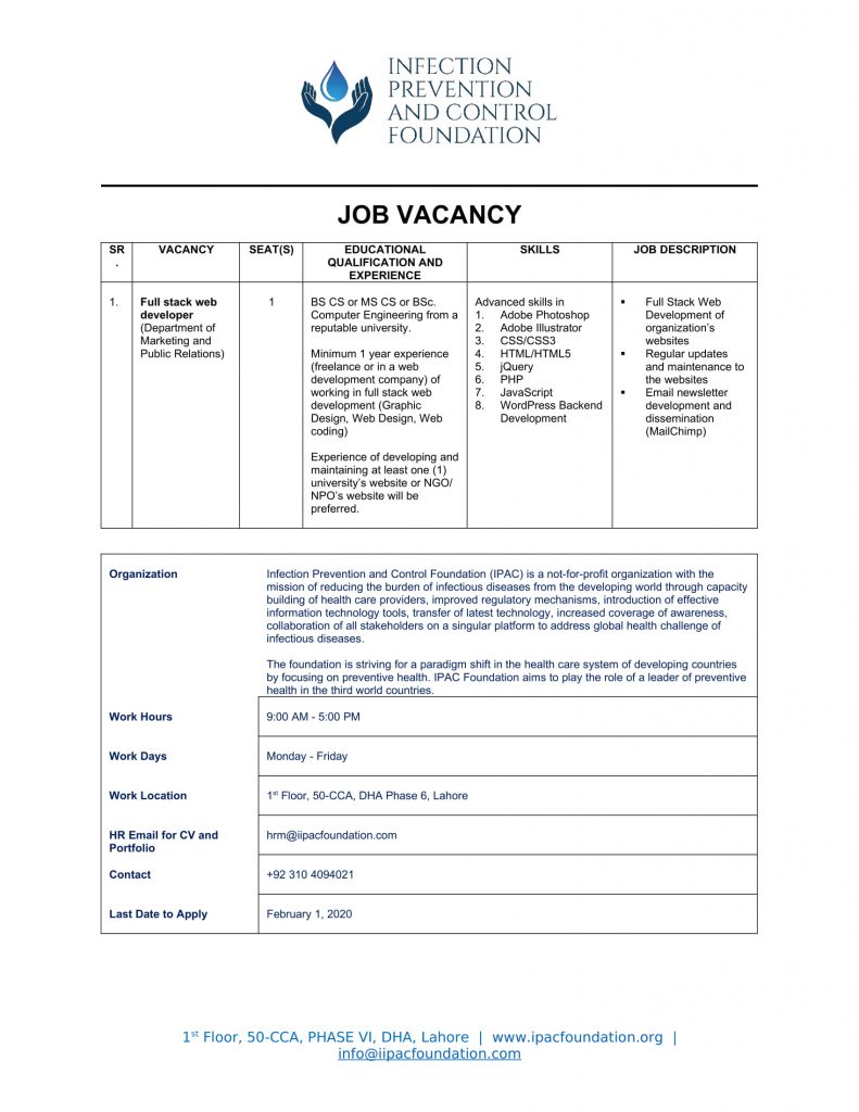 Job Vacancy Full Stack Web Developer Financial Aid And Career Services Job Vacancy Full Stack Web Developer Financial Aid And Career Services